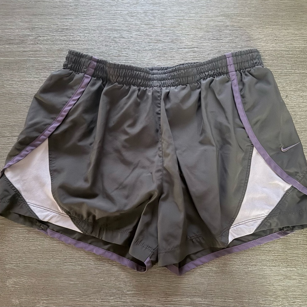 Nike Women's Athletic Shorts in Gray and Purple